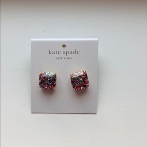 Kate Spade Colorful Glitter Stud Earrings